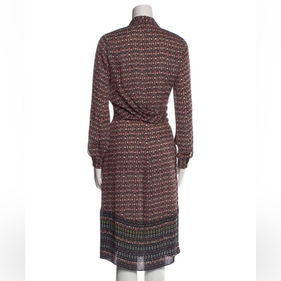 Kobi Halperin long sleeve silk dress sz 14 - Picture 3 of 5